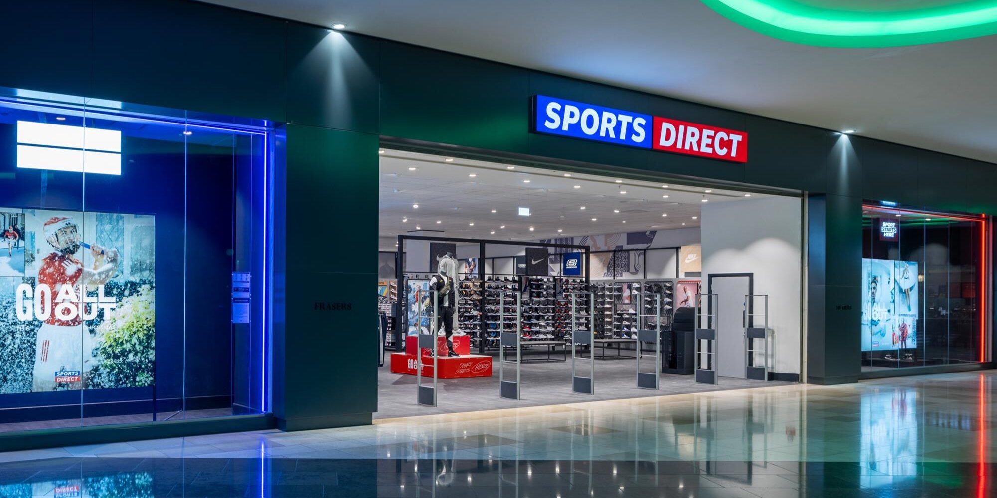 Sports Direct Interior Screed Group completes Sports Direct at Westfield Shopping Centre, Stratford City, London